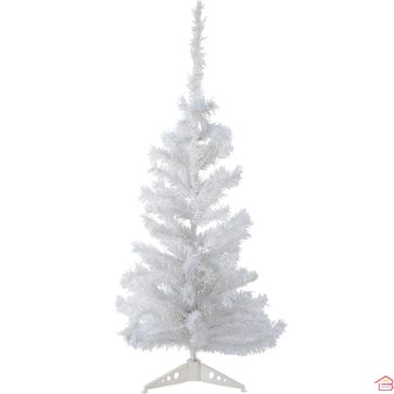 SAPIN DE NOËL BLANC COLMAR 150 CM AVEC 280 BRINS EN PVC