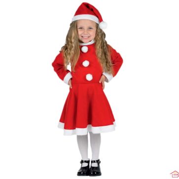 COSTUME DE NOËL POUR FILLES COMPOSÉ DE 2 PIÈCES