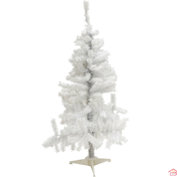 SAPIN DE NOËL BLANC IRISÉ COLMAR 120 CM AVEC 200 BRANCHES