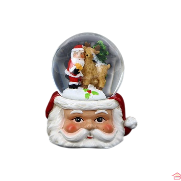 BOULE DE NEIGE EN SOCLE PÈRE NOËL 6X5X7 CM