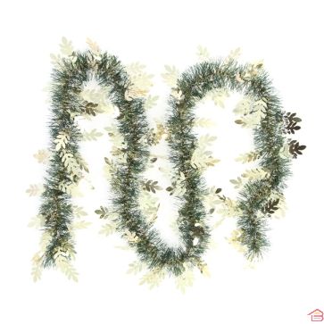 GUIRLANDE DE NOËL 10 CMx2 M COULEUR OR AVEC 6 PLIS