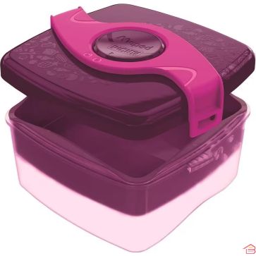 BOÎTE À DÉJEUNER MAPED PICNIK ORIGIN 1,4 L ROSE VIOLET AVEC FERMETURE HÉLICE ET COMPARTIMENTS AMOVIBLES