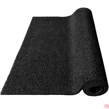TAPIS SPAGHETTI NOIR 1.2 M X 16 MM/M²