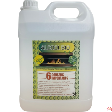 ÉTHANOL BIO+ 5 LITRES POUR CHEMINÉES ET RÉCHAUDS ÉCOLOGIQUE