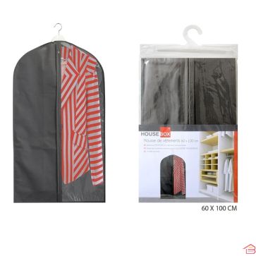 HOUSSE DE PROTECTION COSTUME GRIS 60X100 CM 