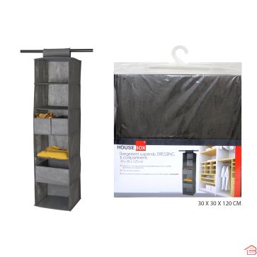 RANGEMENT SUSPENDU PULL 30X30X120 GRIS