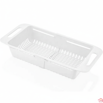 PANIER D’ÉVIER EXTENSIBLE EN PLASTIQUE MULTIFONCTION