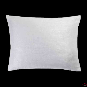 HOUSSE DE COUSSIN + ENCART 40X40 CM OCCULTANT VELOURS FRAPPE OPACIA BLANC