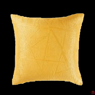 HOUSSE DE COUSSIN + ENCART 40X40 CM OCCULTANT VELOURS FRAPPE OPACIA JAUNE