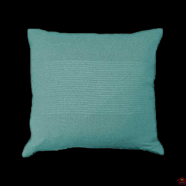 HOUSSE DE COUSSIN + ENCART 40X40 CM COTON TISSE LANA MENTHE