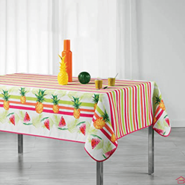 NAPPE RECTANGLE 150 X 240 CM POLYESTER IMPRIME PASTEQUE