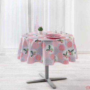 NAPPE RONDE 180 CM POLYESTER IMPRIME AHORA