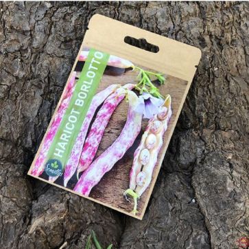 SACHET DE GRAINES D'HARICOTS BORLOTTO