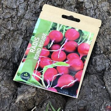 SACHET DE GRAINES DE RADIS ROND ROUGE
