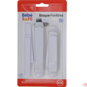 PACK DE 4 BLOQUE FENÊTRES BÉBÉ SAFE AUTO-ADHÉSIF
