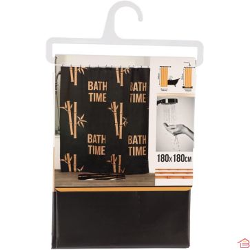 RIDEAU DE DOUCHE BATH TIME 180 CM