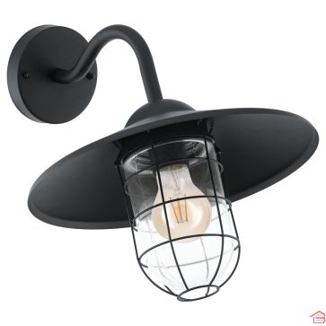 APPLIQUE 1L E27 NOIR MELGOA