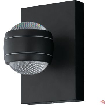 APPLIQUE MURALE LED 2 LUMIÈRES NOIR SESIMBA EGLO