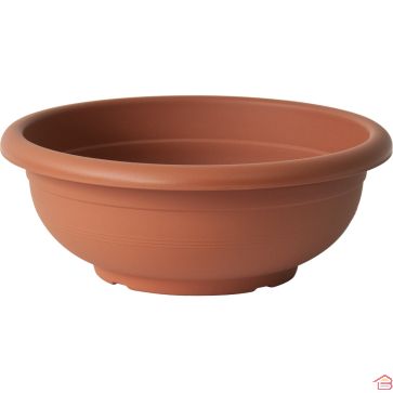 COUPE DÉCORATIVE TERRE CUITE 25 CM POUR PLANTES INTÉRIEURES ET EXTÉRIEURES