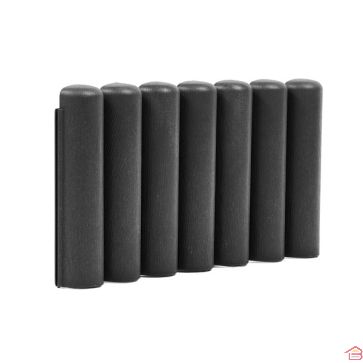 PACK 5 BORDURES TRONC CLICKBORDER 40X20CM ANTHRACITE