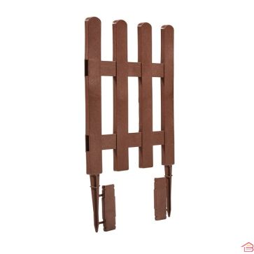 PACK 5 MINI CLOTURES CLICKFENCE 35X55CM MARRON