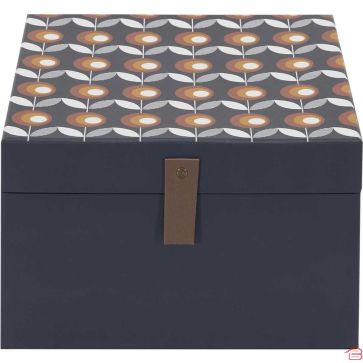 LOT DE 4 BOÎTES DE RANGEMENT VINTAGE CARRÉES EN PAPIER