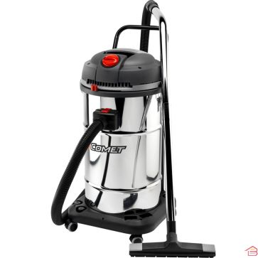 ASPIRATEUR EAU ET POUSSIÈRE PROFESSIONNEL 2400 W DOUBLE MOTEUR CUVE EN ACIER INOXYDABLE 65 L COMET
