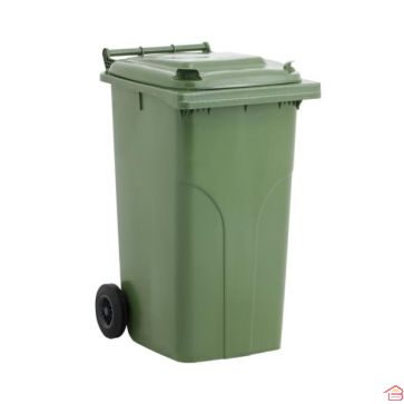 POUBELLE A DECHETS DE 240 LITRES - VERTE