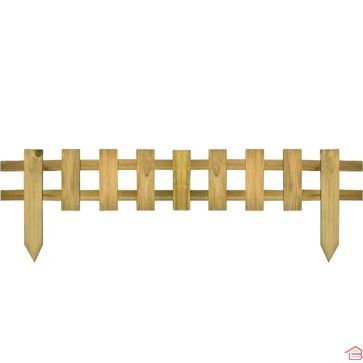 BORDURE DÉCORATIVE EN PIN SYLVESTRE 120X37 CM TRAITÉE AUTOCLAVE FSC