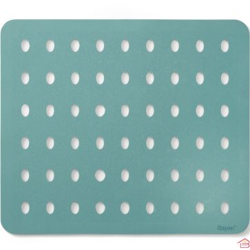 TAPIS DE PROTECTION D’ÉVIER EN CAOUTCHOUC ANTIDÉRAPANT 27X31 CM VERT RAYEN