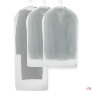 SET DE 3 HOUSSES DE RANGEMENT POUR VÊTEMENTS RAYEN TRANSPARENTES RESPIRANTES