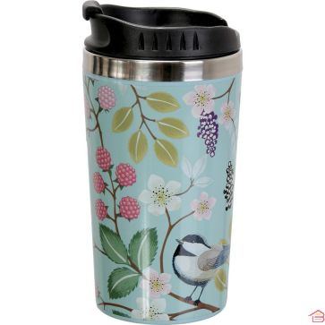 MUG DE TRANSPORT ISOTHERME 35 CL EN ACIER INOXYDABLE MOTIF VÉGÉTAL