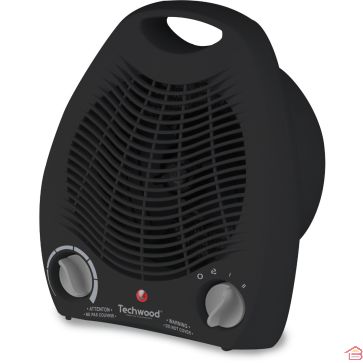 CHAUFFAGE SOUFFLANT 2000 W NOIR TECHWOOD