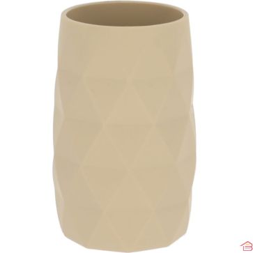 DISTRIBUTEUR DE SAVON LIQUIDE ABS ET CAOUTCHOUC COULEUR BEIGE CAPACITÉ 250 ML DESIGN LUXE