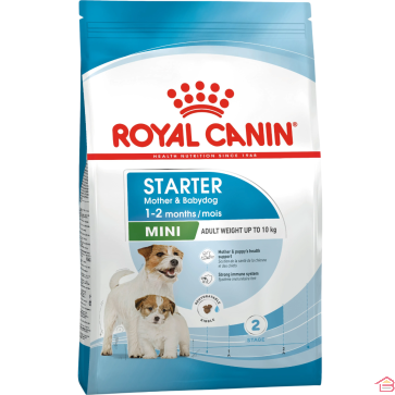 CROQUETTES POUR CHIENNE ET CHIOTS PETITE RACE MINI STARTER MOTHER AND BABYDOG 4 KILOGRAMMES ROYAL CANIN