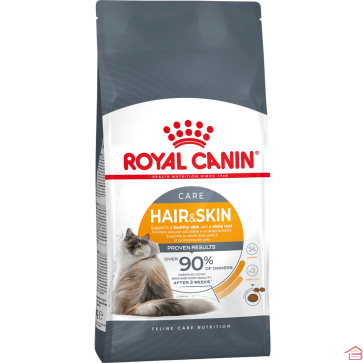 CROQUETTES POUR CHAT ADULTE SOIN DE LA PEAU ET DU PELAGE ROYAL CANIN HAIR AND SKIN CARE 400 GRAMMES