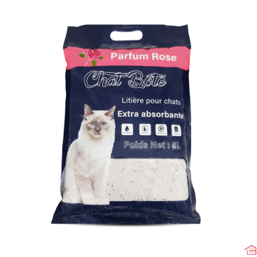 LITIERE ABSORBANTE 5L ROSE CHAT BOTE