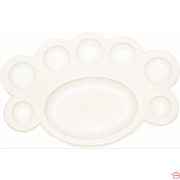 PALETTE EN PLASTIQUE OVALE