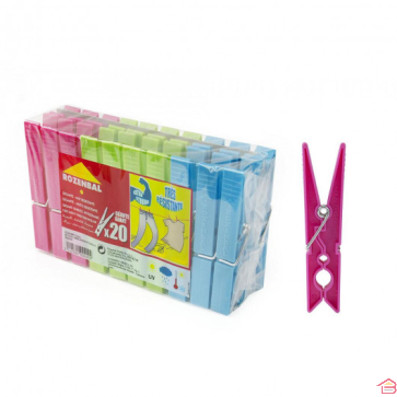 LOT DE 20 PINCES A LINGE INCASSABLES  ROZENBLIT