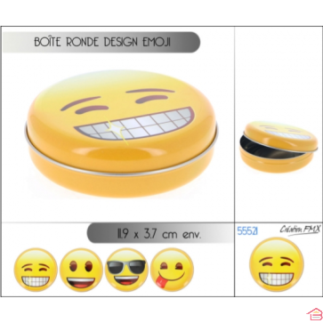 BOÎTE RONDE DESIGN EMOJI