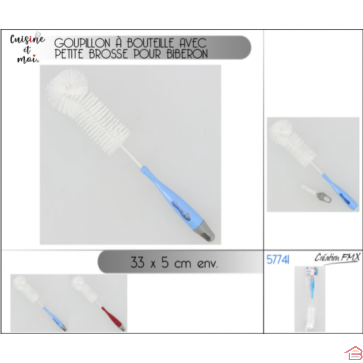 GOUPILLON À BOUTEILLE AVEC PETITE BROSSE