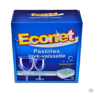 30 PASTILLES LAVE VAISSELLE 2 EN 1 ECONET