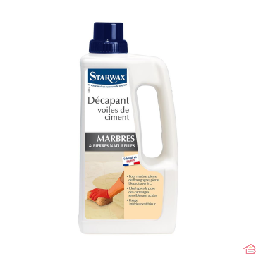 DÉCAPANT VOILES DE CIMENT POUR  MARBRE  1L STARWAX