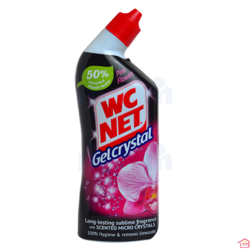 GEL CRYSTAL FLEURS ROSES 750 ML WC NET