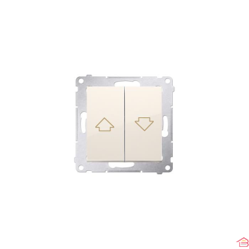 DOUBLE INTERRUPTEUR VOLET-ROULANT 10AX PR MARFIL