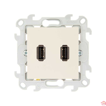 DOUBLE CONNECTEUR USB IVOIRE S24