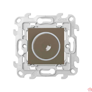 POUSSOIR ROND LUMINEUX - S24 MARRON