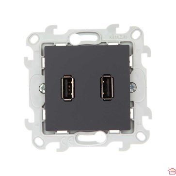 DOUBLE CONNECTEUR USB - S24 GRAPHITE