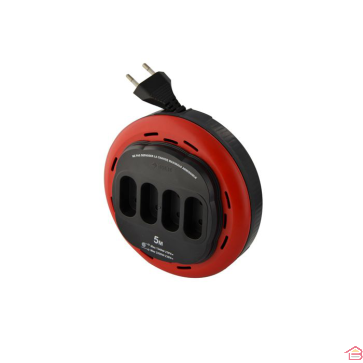 ENROULEUR A USAGE DOMESTIQUE 4 PRISES 2P 5M INGELEC