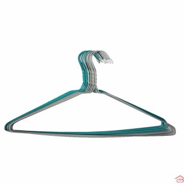 LOT DE 10 CINTRES ACIER PLASTIFIE ROZENBAL